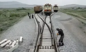 عالمی پابندیوں کو روندنے والی روس ایران ریلوے لائن کی تیاری عالمی پابندیوں کو روندنے والی روس ایران ریلوے لائن کی تیاری