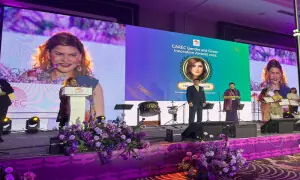 Tara Uzra Dawood honoured with CAREC Gender and Green Innovation Award 2025 Tara Uzra Dawood honoured with CAREC Gender and Green Innovation Award 2025