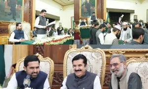 KP cabinet sworn in as Governor Kundi takes oath in Peshawar KP cabinet sworn in as Governor Kundi takes oath in Peshawar