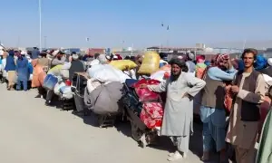 چمن اور طور خم بارڈر سے 10 ہزار افغان مہاجرین واپس اپنے وطن روانہ