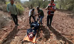 Israeli settlers attack Palestinians, journalists at West Bank olive harvest