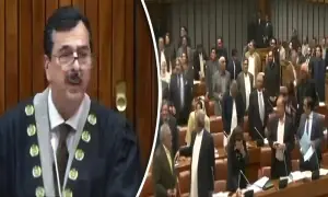 سینیٹ اجلاس: 27 ویں آئینی ترمیم پر ووٹنگ کے دوران اپوزیشن کا احتجاج، ’نامنظور نامنظور‘ کے نعرے سینیٹ اجلاس: 27 ویں آئینی ترمیم پر ووٹنگ کے دوران اپوزیشن کا احتجاج، ’نامنظور نامنظور‘ کے نعرے