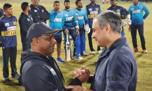 Naqvi inspects security at Rawalpindi Stadium, meets Sri Lankan Cricket Team