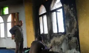 یہودی آبادکاروں کی شرانگیزی، مغربی کنارے میں مسجد کو آگ لگا دی یہودی آبادکاروں کی شرانگیزی، مغربی کنارے میں مسجد کو آگ لگا دی