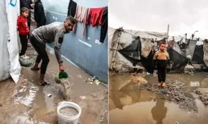 غزہ میں بارش اور ٹھنڈ کے دوران اسرائیل نے امداد بند کردی غزہ میں بارش اور ٹھنڈ کے دوران اسرائیل نے امداد بند کردی