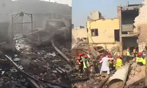 فیصل آباد: فیکٹری میں بوائلر پھٹنے سے عمارت منہدم، متعدد افراد جاں بحق