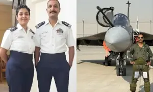 بیوی افسر، ترقی میں چند دن: حادثے کے شکار ’تیجس‘ کے پائلٹ ونگ کمانڈر نمنش سیال کون تھے؟