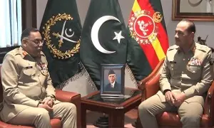 چیئرمین جوائنٹ چیفس جنرل ساحر کی فیلڈ مارشل سے الوداعی ملاقات