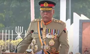 قومی سلامتی مضبوط دفاع سے جڑی ہے، فوج کے آخری جوائنٹ چیفس جنرل ساحر کا الوداعی خطاب