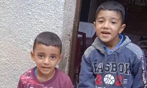 اسرائیلی ڈرون حملے میں لکڑیاں اکٹھی کرتے2 ننھے فلسطینی بھائی شہید