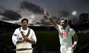 ایشیز سیریز: اپنا ریکارڈ توڑنے پر وسیم اکرم کی مچل اسٹارک کی تعریف