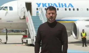 یوکرینی صدر کے جہاز کی اڑان کے راستے میں 5 ڈرونز آگئے