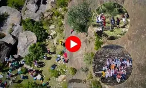 سوات میں ایڈونچر کے شوقین طلبا کا ’راک کلائمبنگ‘ کا مظاہرہ