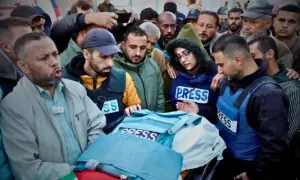 ’سال 2025 میں مارے گئے صحافیوں میں نصف کا قاتل اسرائیل ہے‘، رپورٹ ’سال 2025 میں مارے گئے صحافیوں میں نصف کا قاتل اسرائیل ہے‘، رپورٹ