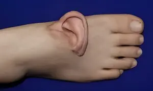 خاتون کا حادثے میں کٹنے والا کان ڈاکٹرز نے پاؤں میں کیوں لگایا؟ خاتون کا حادثے میں کٹنے والا کان ڈاکٹرز نے پاؤں میں کیوں لگایا؟