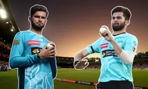 بگ بیش لیگ میں شاہین آفریدی کا مایوس کُن ڈیبیو: امپائر نے بولنگ سے روک دیا بگ بیش لیگ میں شاہین آفریدی کا مایوس کُن ڈیبیو: امپائر نے بولنگ سے روک دیا