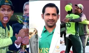 پہلے کپتان اور اب مینٹور، سرفراز احمد کا بھارت کے خلاف کرکٹ فائنلز میں شاندار ریکارڈ