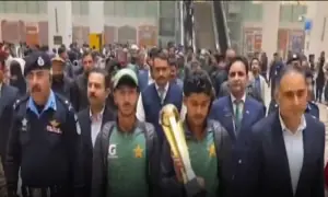 Pakistan u-19 team receives rousing welcome after Asia cup triumph