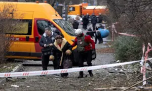 Russian air attack on Ukraine kills three and sparks sweeping outages