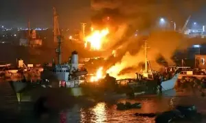 سعودی عرب کا یمنی بندرگاہ پر کھڑے اماراتی جہازوں پر فضائی حملوں کا دعویٰ