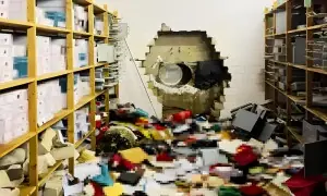 چور بینک والٹ میں سوراخ کرکے کروڑوں لے اُڑے