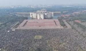 Thousands attend Khaleda Zia&rsquo;s funeral prayers in Dhaka