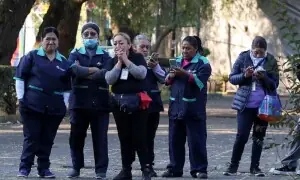 جنوبی میکسیکو میں شدید زلزلہ، صدر کی پریس کانفرنس روک دی گئی جنوبی میکسیکو میں شدید زلزلہ، صدر کی پریس کانفرنس روک دی گئی