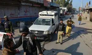 Three traffic police officers killed in Lakki Marwat shooting Three traffic police officers killed in Lakki Marwat shooting