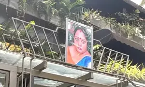 تعمیراتی سائٹس پر بڑی آنکھوں والی غصیل عورت کی تصویر، معاملہ کیا ہے؟