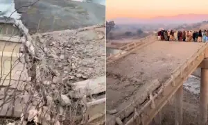 شمالی وزیرستان میں تاریخی پل دھماکے سے اُڑا دیا گیا، لاکھوں افراد کا زمینی رابطہ معطل