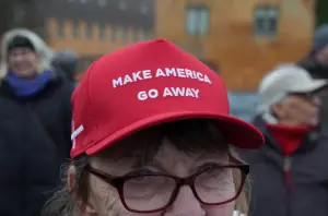 &lsquo;Make America Go Away&rsquo; red caps become symbol of defiance in Greenland standoff