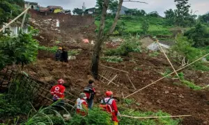 Seven dead, 82 missing in Indonesian landslide, disaster agency says