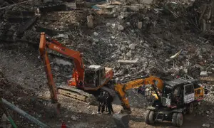 Investigation team records statements at Gul Plaza