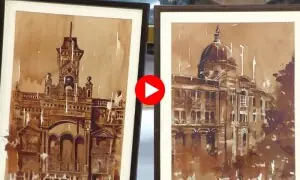 چائے اور کافی سے پینٹنگ