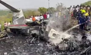 بھارتی نائب وزیراعلیٰ کی موت کی وجہ بننے والا طیارہ، جو پہلے بھی گر چکا