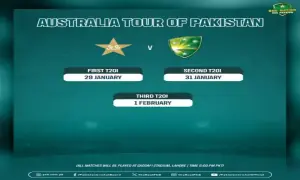 Australian team arrives in Lahore for three-match T20I series