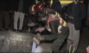 Three arrested as mother, infant die after falling into open sewer near Data Darbar