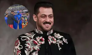 سلمان خان کی روبوٹ سے ہچکچاہٹ بھری ملاقات وائرل