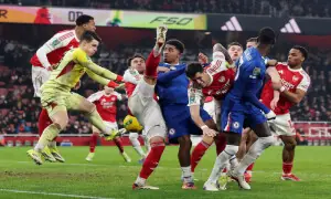 Arsenal beat Chelsea 1-0 to reach League Cup final