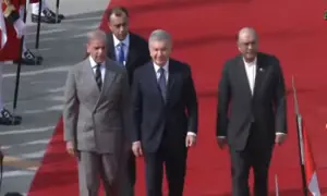 Uzbekistan President Mirziyoyev arrives for two-day state visit