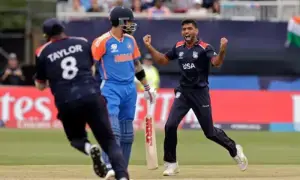 T20 World Cup: India set 162 runs target for USA despite top-order collapse