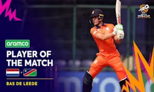 T20 World Cup: De Leede&rsquo;s 72 helps Netherlands beat Namibia