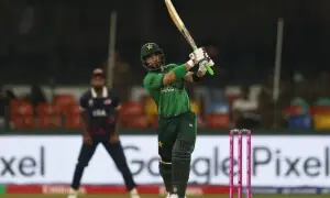 ٹی 20 ورلڈ کپ: پاکستان کی امریکا کے خلاف بیٹنگ جاری، 2 وکٹیں گرگئیں