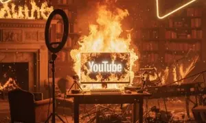 فالوورز نہ آنے پر یوٹیوبر نے اپنا لاکھوں روپے کا اسٹوڈیو جلا دیا