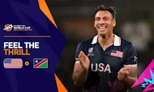 US keep Super 8 hopes alive with 31-run win over Namibia in T20 World Cup
