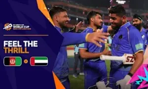 Afghanistan beat UAE to keep faint Super 8 hopes alive