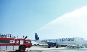 First commercial landing held on upgraded runway at Karachi airport First commercial landing held on upgraded runway at Karachi airport