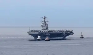 دنیا کا سب سے بڑا امریکی جنگی بحری جہاز جیرالڈ فورڈ بحیرہ روم میں داخل