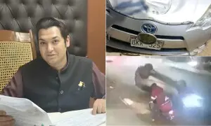 نشے میں دھت نوجوان کی کار سے فوڈ ڈیلیوری رائیڈر کی ہلاکت، بھتیجا بتانے پر حاذم بنگوار کا مؤقف آگیا