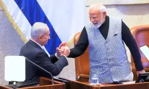 مودی کی بھارت کے بانیوں کے نظریے کی مخالفت، اسرائیل کی گود میں جا بیٹھے